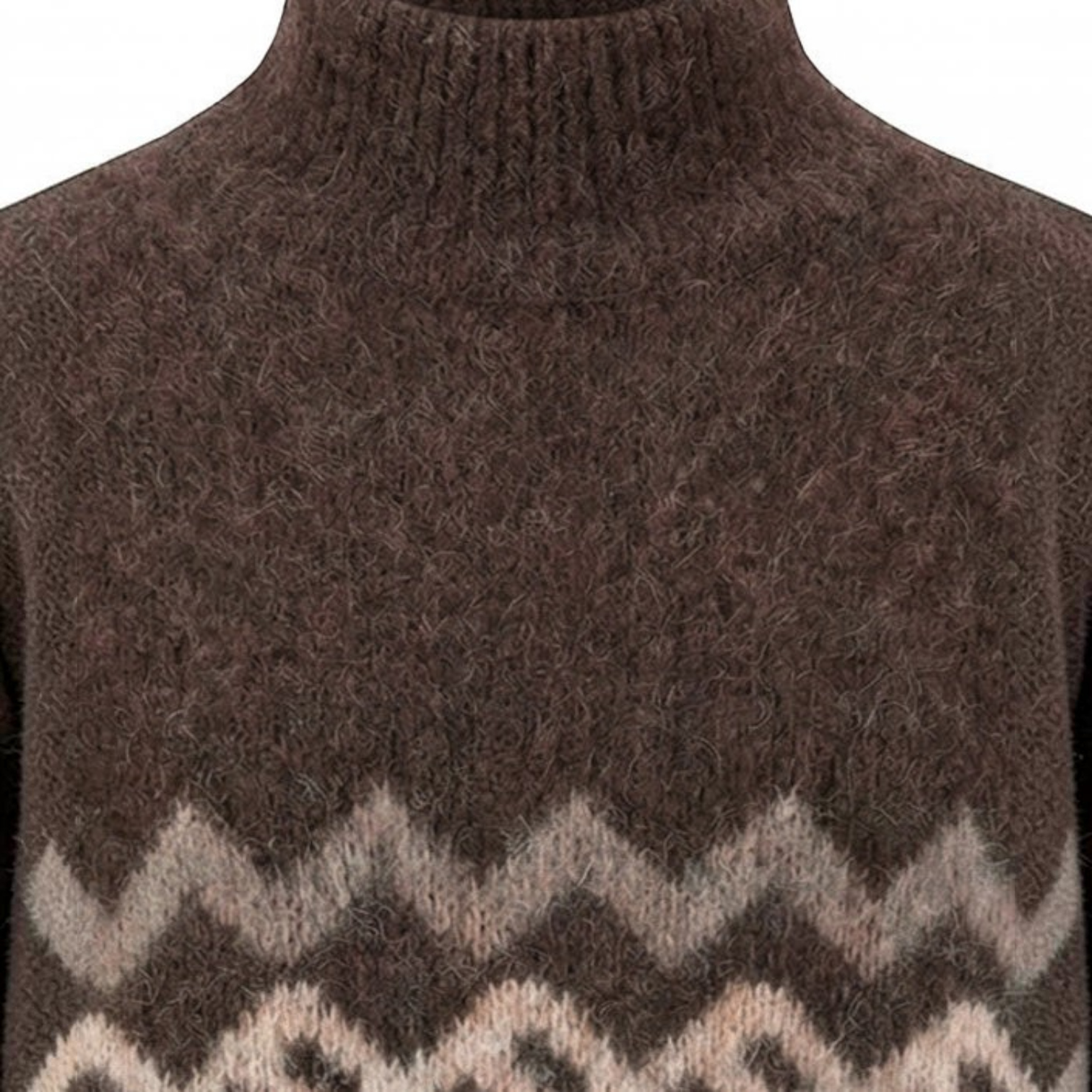 Fynch-Hatton - Ladies - Alpaca / Wool Pullover Norway Yearn - Brown - 26097470 896 - Wildvine Clothing, Spalding, Lincolnshire