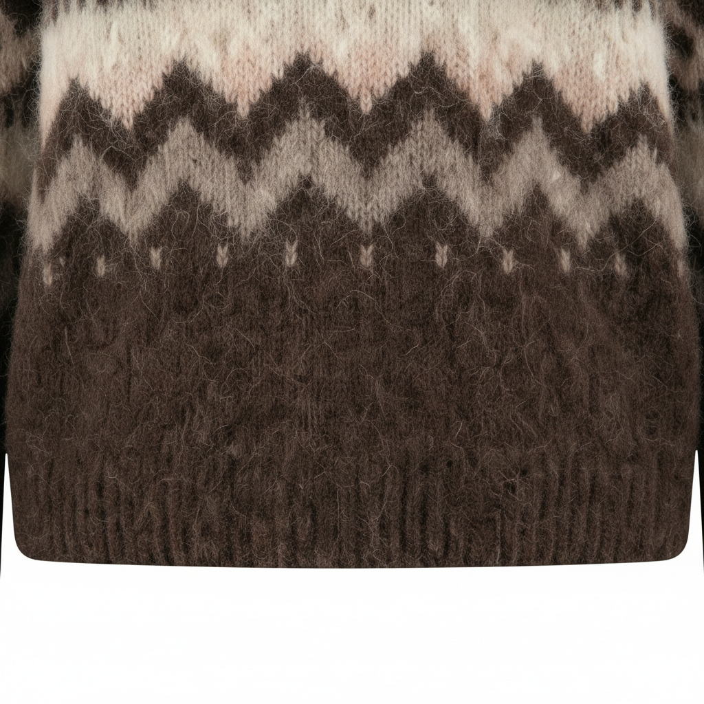 Fynch-Hatton - Ladies - Alpaca / Wool Pullover Norway Yearn - Brown - 26097470 896 - Wildvine Clothing, Spalding, Lincolnshire