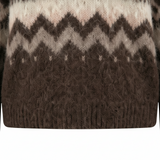Fynch-Hatton - Ladies - Alpaca / Wool Pullover Norway Yearn - Brown - 26097470 896 - Wildvine Clothing, Spalding, Lincolnshire