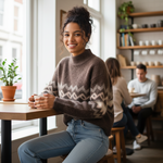 Fynch-Hatton - Ladies - Alpaca / Wool Pullover Norway Yearn - Brown - 26097470 896 - Wildvine Clothing, Spalding, Lincolnshire