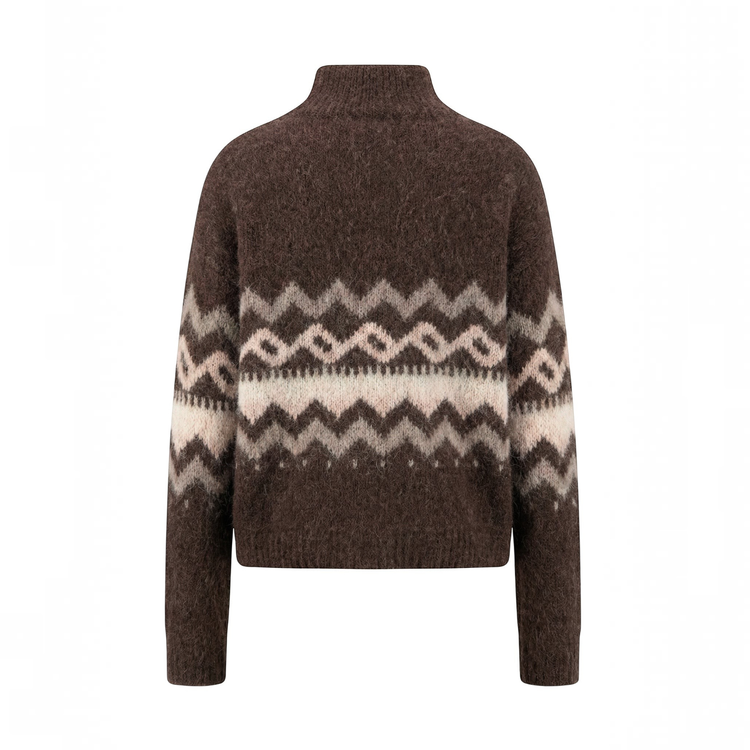 Fynch-Hatton - Ladies - Alpaca / Wool Pullover Norway Yearn - Brown - 26097470 896 - Wildvine Clothing, Spalding, Lincolnshire