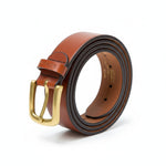 Dents - Mens Belt - Smooth Leather Belt - Brown Buffalo Leather - Wildvine Clothing, Spalding, Lincolnshire