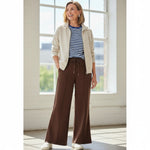 QED London - Ladies - Pintuck Wide Leg Trouser - Wildvine Clothing, Spalding, Lincolnshire