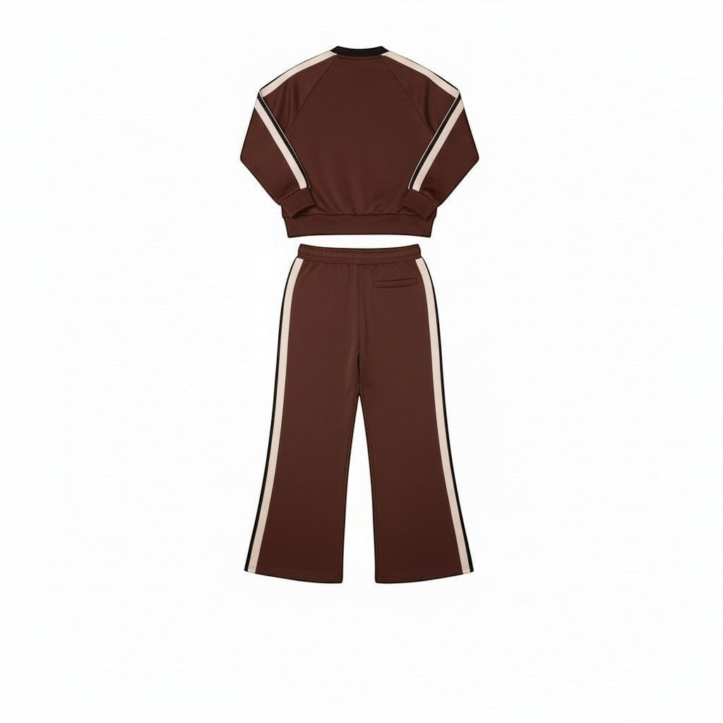 QED London - Ladies - Stripe Bomber Jacket & Matching Trouser Set - Wildvine Clothing, Spalding, Lincolnshire