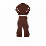 QED London - Ladies - Stripe Bomber Jacket & Matching Trouser Set - Wildvine Clothing, Spalding, Lincolnshire