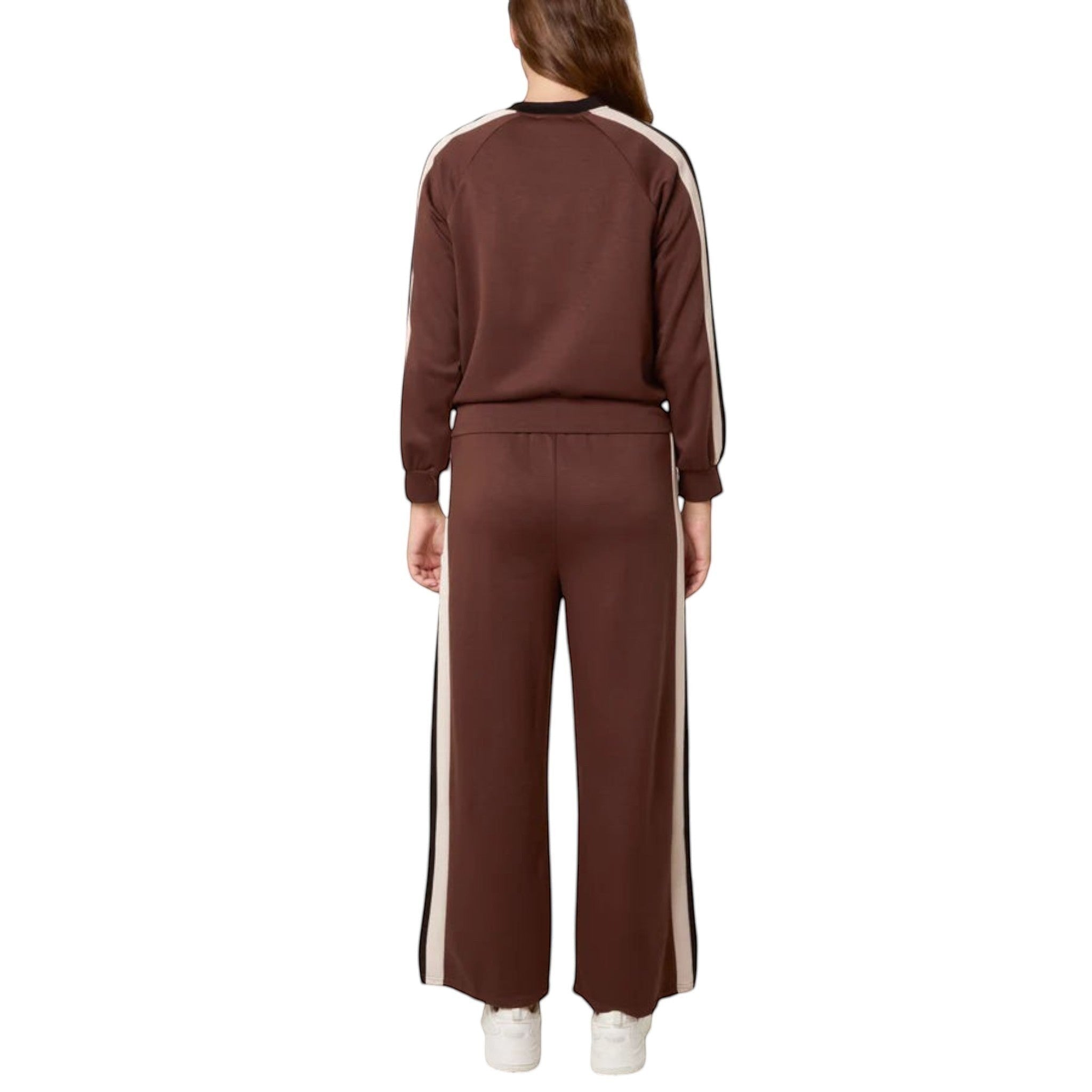 QED London - Ladies - Stripe Bomber Jacket & Matching Trouser Set - Wildvine Clothing, Spalding, Lincolnshire