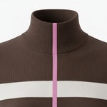 Alice Collins - Karlie Stripe Pullover - Chocolate Chip/W.White - 037A003 - Wildvine Clothing, Spalding, Lincolnshire
