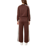 QED London - Ladies - Stripe Bomber Jacket & Matching Trouser Set - Wildvine Clothing, Spalding, Lincolnshire