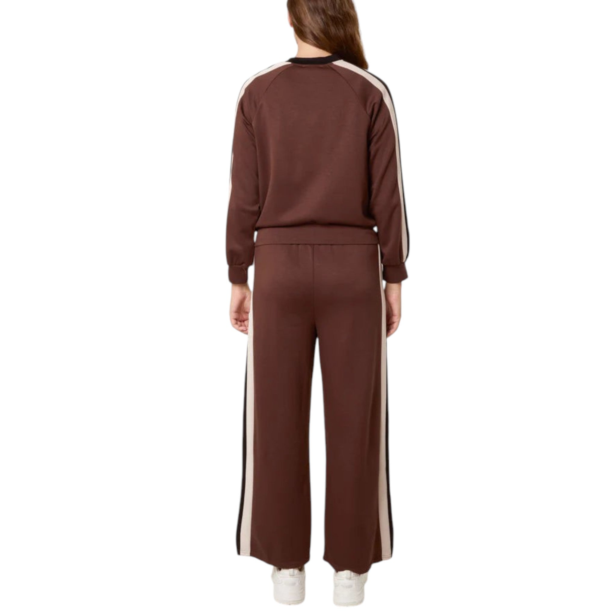 QED London - Ladies - Stripe Bomber Jacket & Matching Trouser Set - Wildvine Clothing, Spalding, Lincolnshire