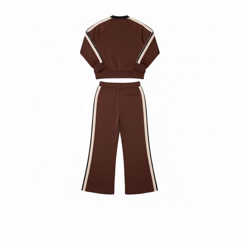 QED London - Ladies - Stripe Bomber Jacket & Matching Trouser Set - Wildvine Clothing, Spalding, Lincolnshire