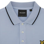 Lyle & Scott - Mens Tipped Polo Shirt - Bubble Blue / Jet Black - SP1524VOGT Y167 - Wildvine Clothing, Spalding, Lincolnshire