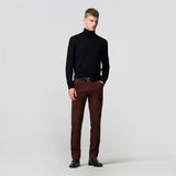 MEYER Chicago Mens Trousers – 2-5613 48 Fine Micro Cotton - Modern Fit - Burgundy - Wildvine Clothing, Spalding, Lincolnshire