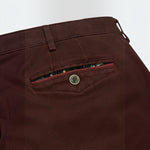 MEYER Chicago Mens Trousers – 2-5613 48 Fine Micro Cotton - Modern Fit - Burgundy - Wildvine Clothing, Spalding, Lincolnshire