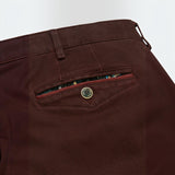 MEYER Chicago Mens Trousers – 2-5613 48 Fine Micro Cotton - Modern Fit - Burgundy - Wildvine Clothing, Spalding, Lincolnshire