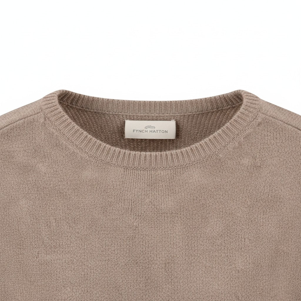 Fynch-Hatton - Ladies Pullover - O-Neck Merrino Wool - Cappuchino 842 - Wildvine Clothing, Spalding, Lincolnshire