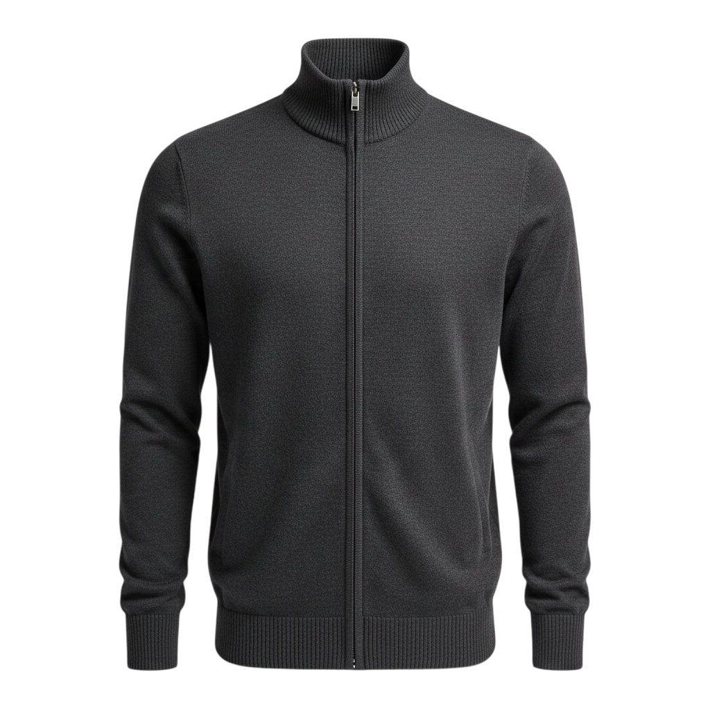 Jackdaw - Mens Elijah Chenille Sherpa Full Zip Jumper - Charcoal - Wildvine Clothing, Spalding, Lincolnshire