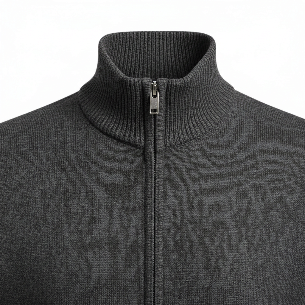 Jackdaw - Mens Elijah Chenille Sherpa Full Zip Jumper - Charcoal - Wildvine Clothing, Spalding, Lincolnshire