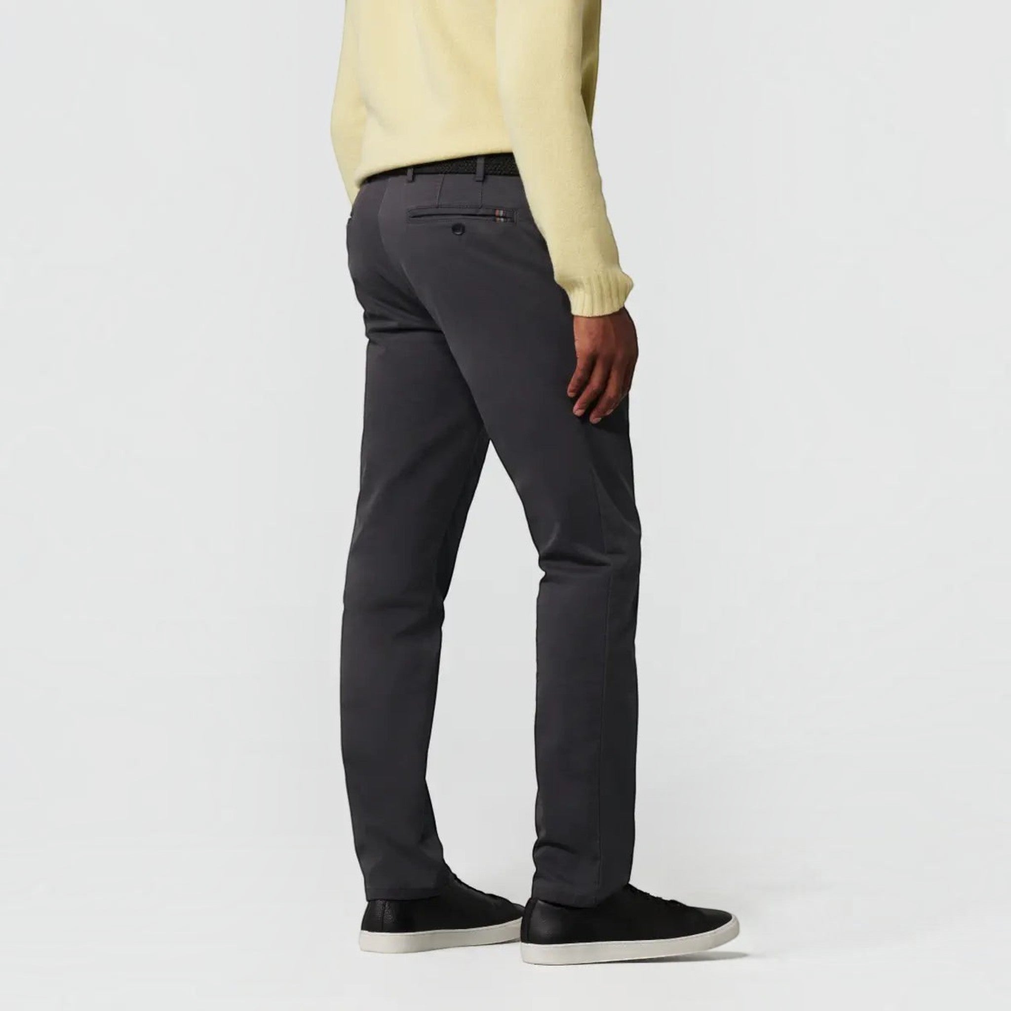 MEYER Oslo Mens Trousers – 9-316 08 Luxury Cotton Chinos - Modern Fit – Charcoal - Wildvine Clothing, Spalding, Lincolnshire