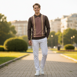 Gabicci Vintage - Mens Searle Knitted Polo - Charcoal - V57GM00 - Wildvine Clothing, Spalding, Lincolnshire