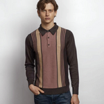 Gabicci Vintage - Mens Searle Knitted Polo - Charcoal - V57GM00 - Wildvine Clothing, Spalding, Lincolnshire
