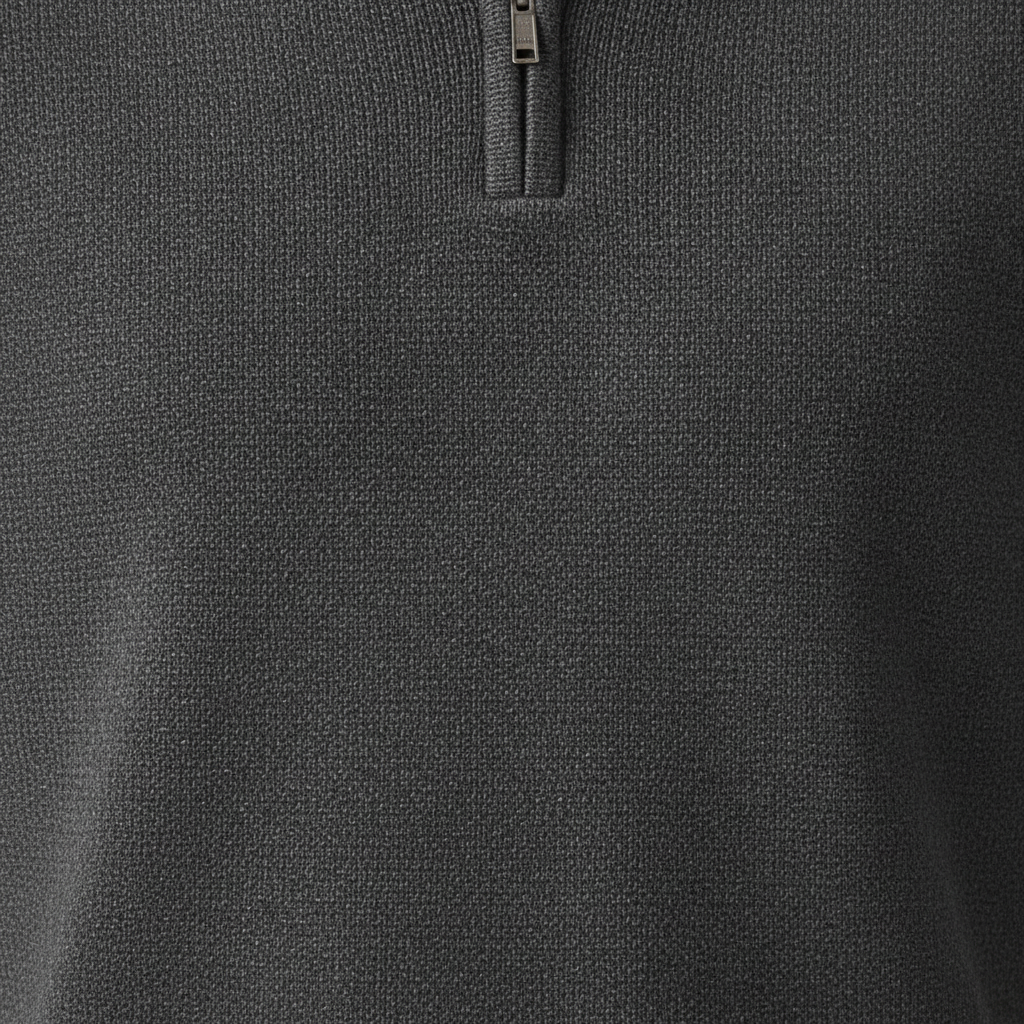 Jackdaw - Mens Finley 1/4 Chenille Sherpa Jumper - Charcoal - Wildvine Clothing, Spalding, Lincolnshire