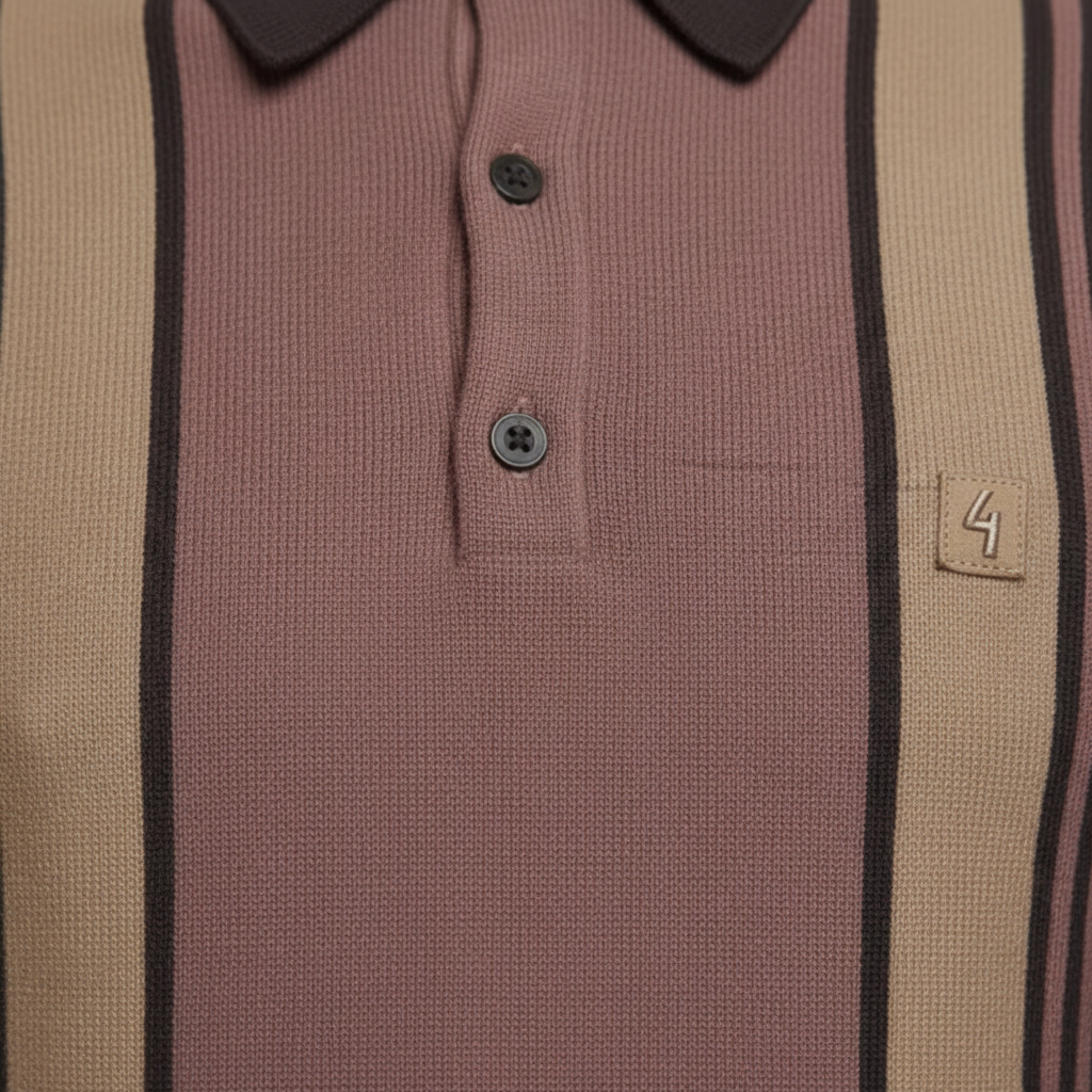 Gabicci Vintage - Mens Searle Knitted Polo - Charcoal - V57GM00 - Wildvine Clothing, Spalding, Lincolnshire