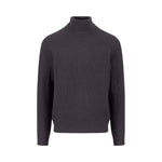 Fynch-Hatton - Mens Knitwear - Rollneck, Structure - Charcoal 998 - Wildvine Clothing, Spalding, Lincolnshire