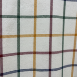 WILDVINE Clothing Co. Gurteen Cumbria long sleeve shirt featuring a multi-coloured check pattern on a white background