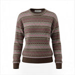Alice Collins - Kirsten Fairisle Pullover - Chocolate Chip - 037A011 - Wildvine Clothing, Spalding, Lincolnshire