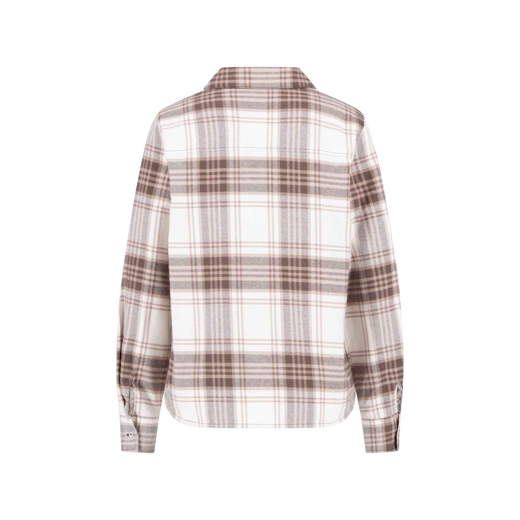 Fynch-Hatton - Ladies Blouse - CL Flannel Check - Chocolate 892 - Wildvine Clothing, Spalding, Lincolnshire