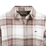 Fynch-Hatton - Ladies Blouse - CL Flannel Check - Chocolate 892 - Wildvine Clothing, Spalding, Lincolnshire