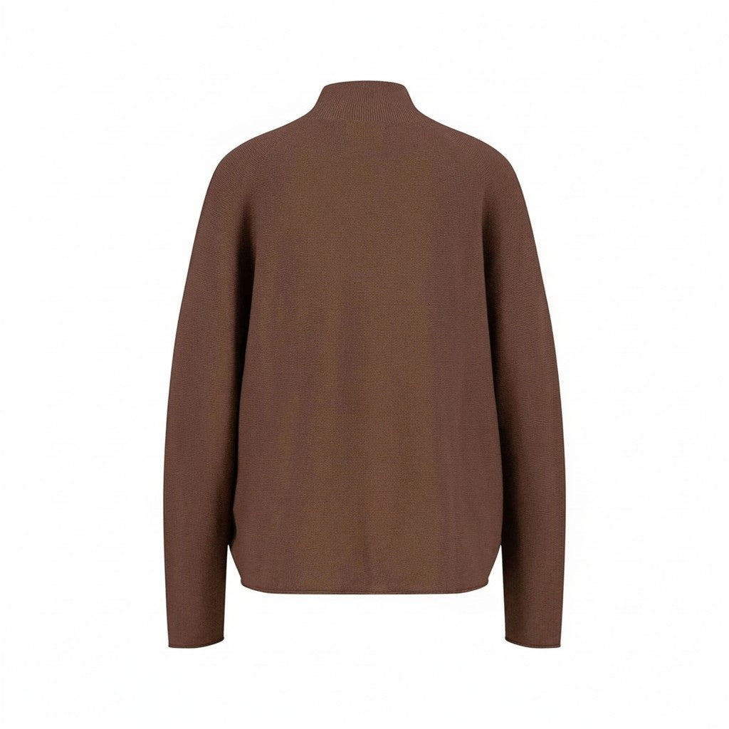 Fynch-Hatton - Ladies Pullover - Turtle Neck Fine Cotton - Cinnamon 862 - Wildvine Clothing, Spalding, Lincolnshire