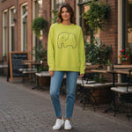 Alice Collins - Ladies Elephant Pullover - Citronelle - Wildvine Clothing, Spalding, Lincolnshire