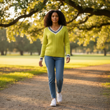 Alice Collins - Ladies Liz V Pullover - Citronelle - Wildvine Clothing, Spalding, Lincolnshire