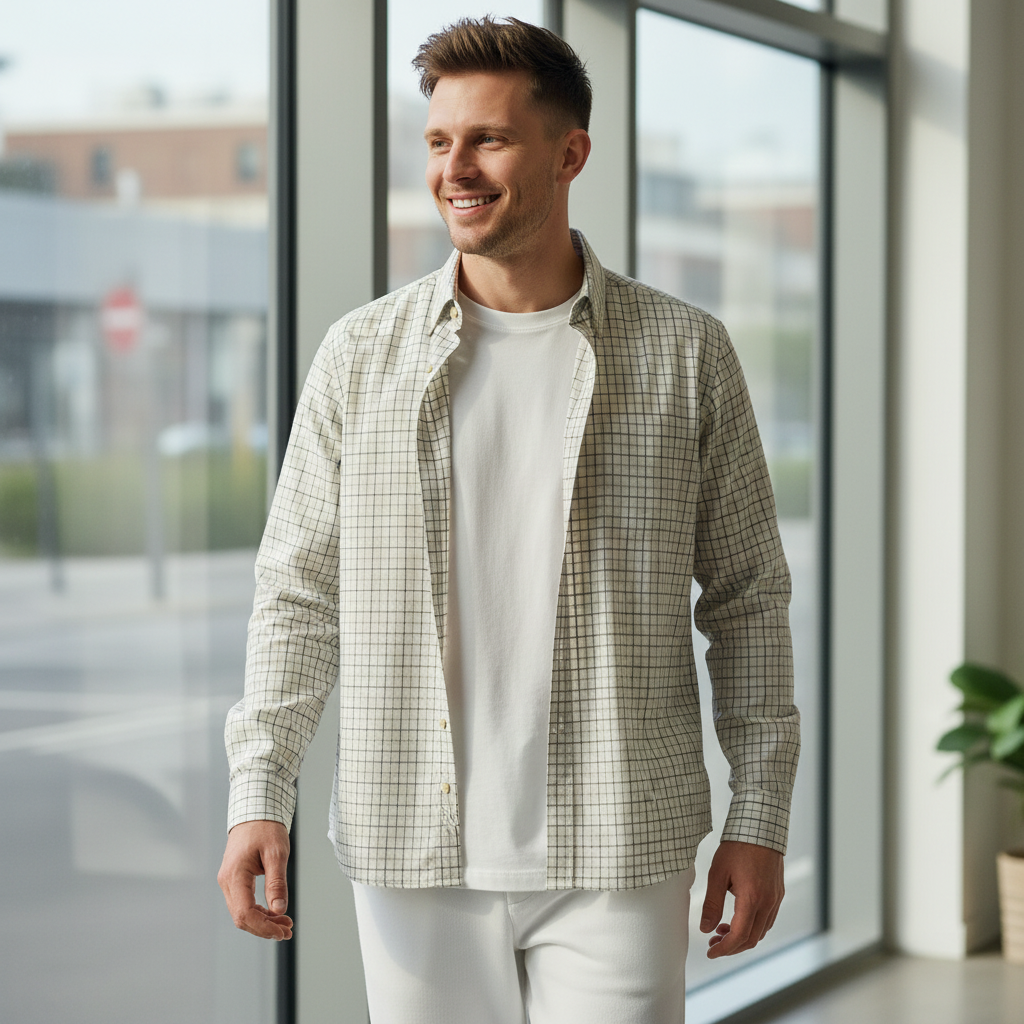 Gurteen - Mens - Shirt - Cumbria - Modern Fit / LS - Cobalt Check 56002 686 - Wildvine Clothing, Spalding, Lincolnshire