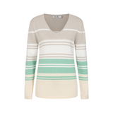 Alice Collins - Constance Pullover - Pebble/Sea Foam/Wild Oat - Wildvine Clothing, Spalding, Lincolnshire