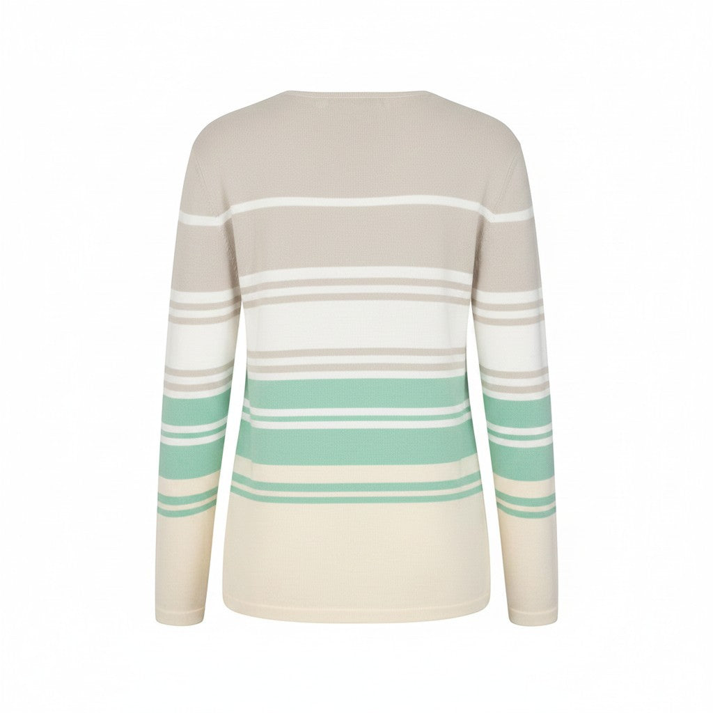 Alice Collins - Constance Pullover - Pebble/Sea Foam/Wild Oat - Wildvine Clothing, Spalding, Lincolnshire