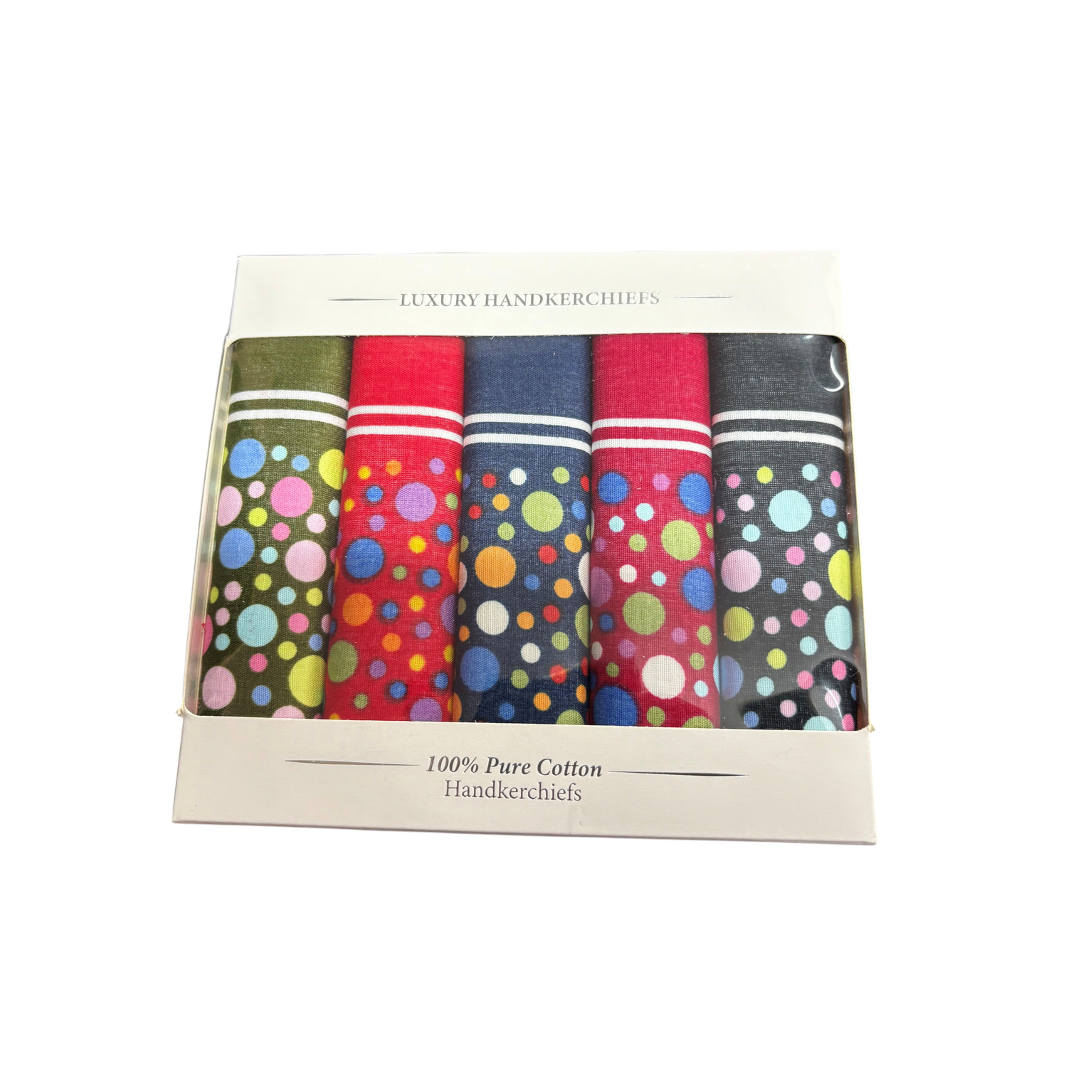 Le Chateau - Mens - Luxury Handkerchiefs - Multi Spot Bandana - Wildvine Clothing, Spalding, Lincolnshire