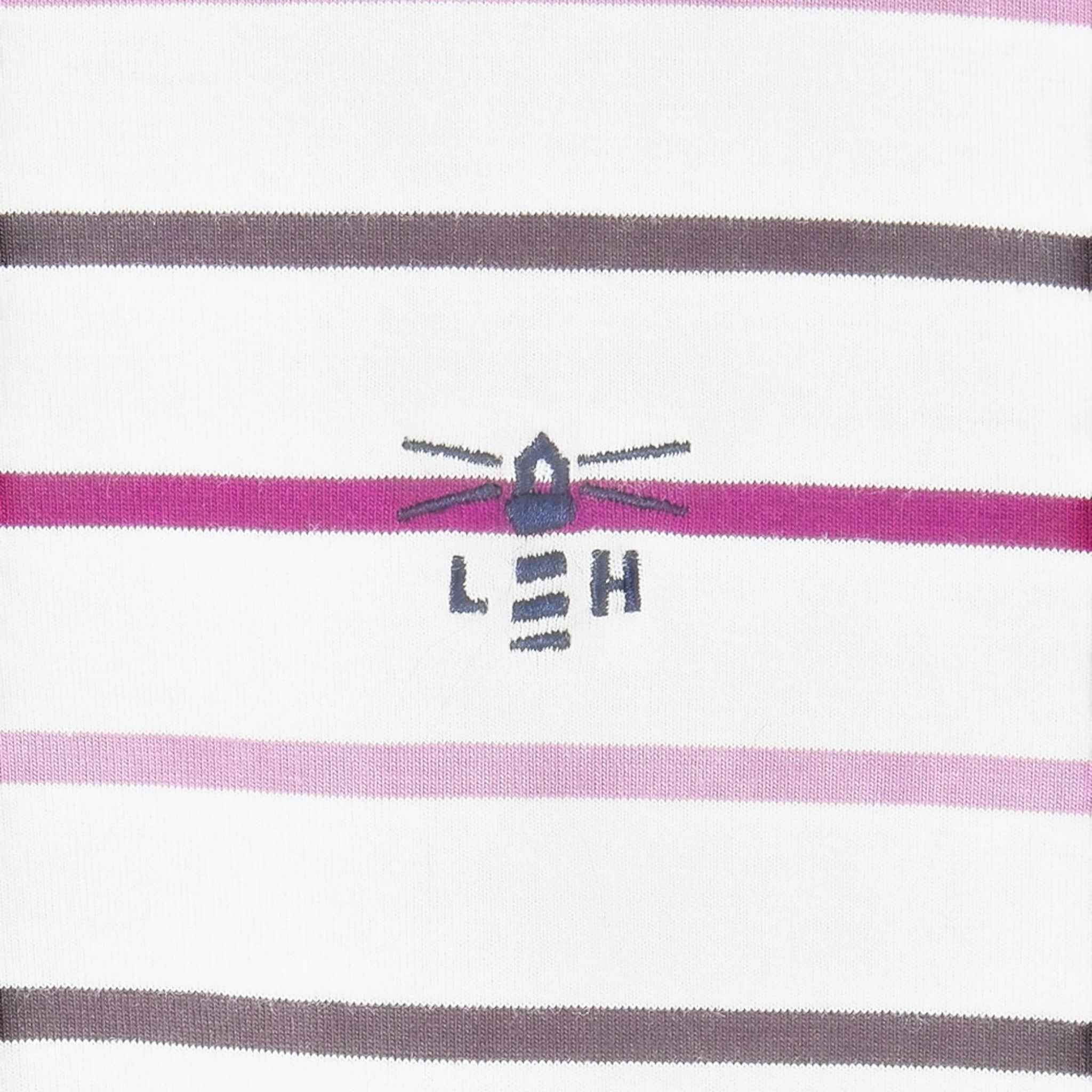 Lighthouse - Ladies Causeway II Top - Cranberry/Pink Stripe - Wildvine Clothing, Spalding, Lincolnshire