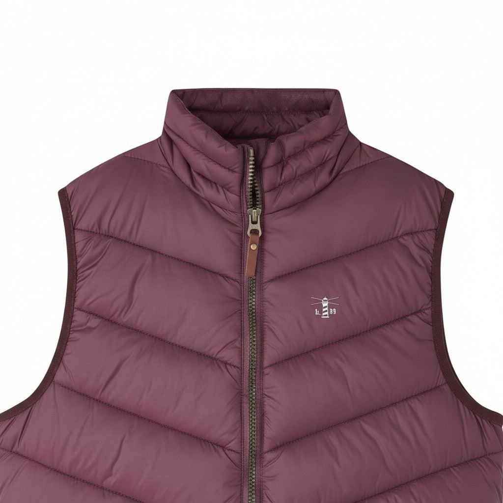 Lighthouse - Ladies Laurel Gilet - Cranberry - Wildvine Clothing, Spalding, Lincolnshire