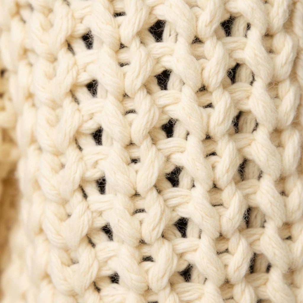 Wild Flower - Ladies - Thick Cable Knit Pockets Cardigan - Cream - Wildvine Clothing, Spalding, Lincolnshire