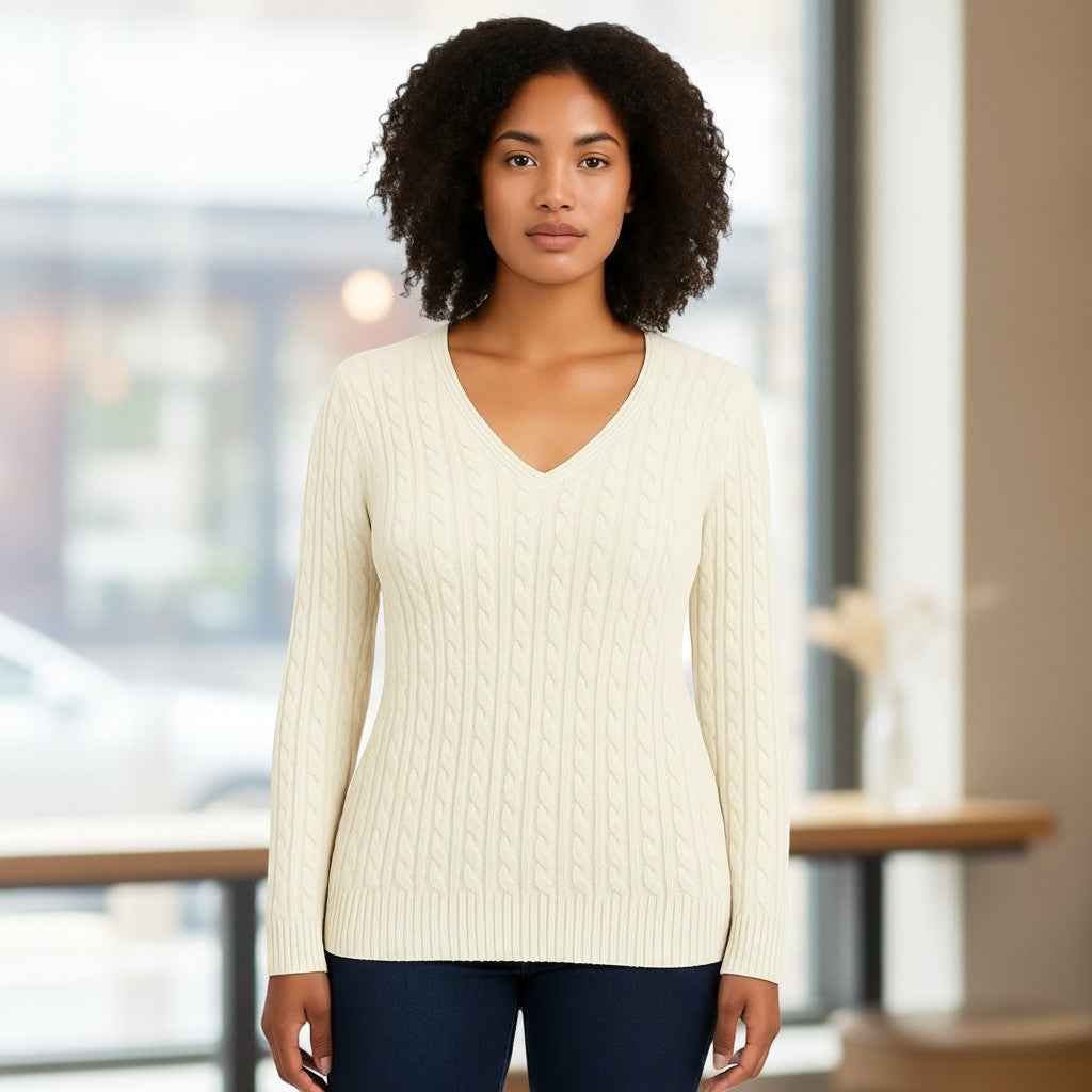 Jane Austin - Ladies Jenny Top - Cream - Wildvine Clothing, Spalding, Lincolnshire