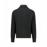 Fynch-Hatton - Mens Knitwear - 2-Tone Ribbed Zip Cardigan - Cypress - 1609618 749 - Wildvine Clothing, Spalding, Lincolnshire