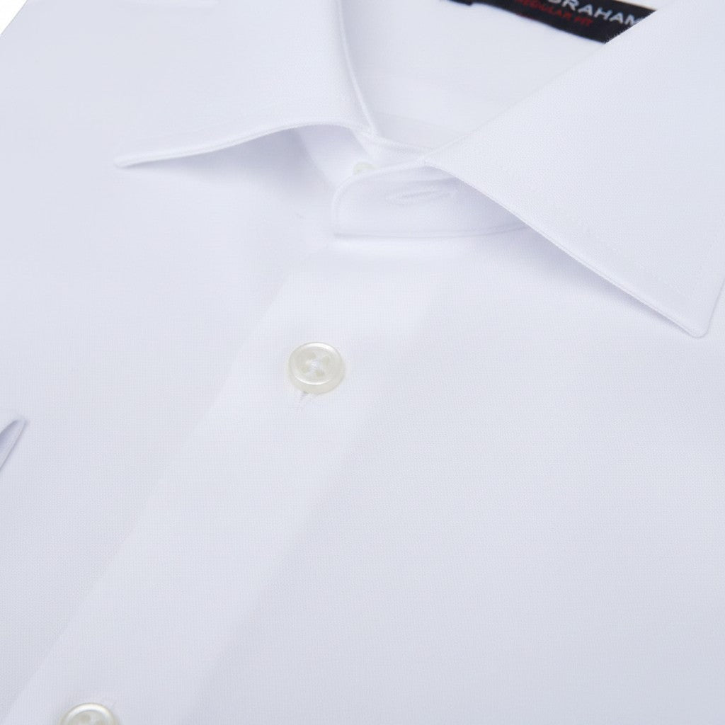 Daniel Graham Mens - Regular Long Sleeve Formal Shirt - White - Wildvine Clothing, Spalding, Lincolnshire