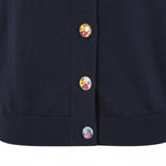 Alice Collins - Daphne Cardigan - Rich Navy - Wildvine Clothing, Spalding, Lincolnshire