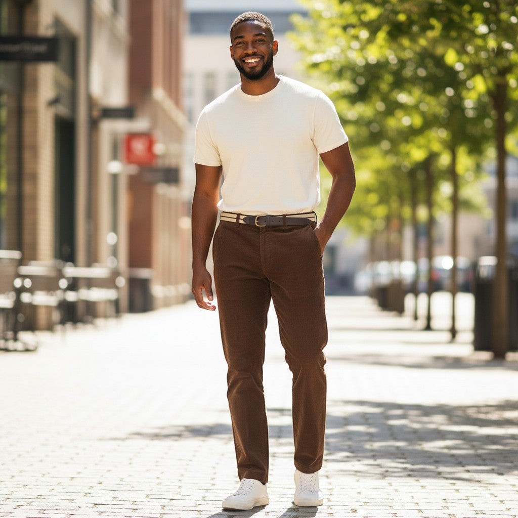 DG’s Drifter - Mens - Prestige “San Remo” Cord Trousers – Dark Brown - Wildvine Clothing, Spalding, Lincolnshire