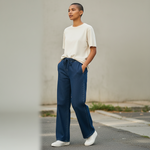 Alice Collins - Ladies Layla Trousers - Dark Denim - Wildvine Clothing, Spalding, Lincolnshire