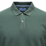 Fynch-Hatton - Mens Knitwear - Polo Longsleeve, Premium Cotton - Dark Ivy 737 - Wildvine Clothing, Spalding, Lincolnshire