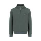 Fynch-Hatton - Mens Knitwear - Sweat Troyer-Zip - Dark Ivy - Wildvine Clothing, Spalding, Lincolnshire