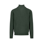 Fynch-Hatton - Mens Knitwear - Troyer-Zip, Superfine - Dark Ivy - Wildvine Clothing, Spalding, Lincolnshire